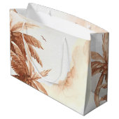Rustic Tropical Palms Groot Cadeauzakje (Achterkant Gekanteld)