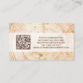 Rustic Trouwdag Bos Details QR-code Sjabloon (Achterkant)