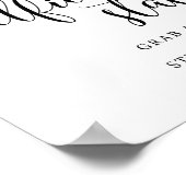 Rustic Trouwfeest Selfie Station Bord Poster (Hoek)