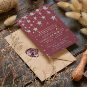 Rustic trouwt elke kleur onder de sterren kaart