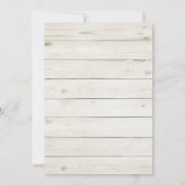 Rustic trouwzaalstoelindeling. Modern landelijk Kaart (Achterkant)