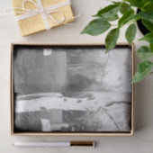  Rustic Truck  Black en White Retro Tissuepapier (Geschenk)