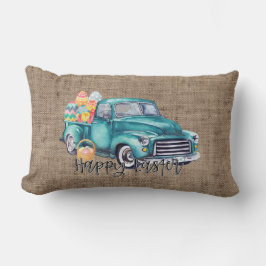 Rustic Truck Happy Easter Home Decor Kussen