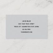 Rustic Truck  White Grey Retro Disted Visitekaartje (Achterkant)