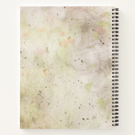 Rustic Truck Wildbloemen Waterverf  Bridal Notitieboek (Achterkant)