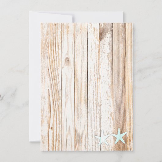 Rustic turkooise repetitief diner nodigt tq1 uit kaart (Achterkant)