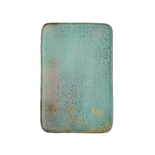 Rustic Turquoise Antiek  druk Badmat (Voorkant Verticaal)