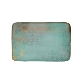 Rustic Turquoise Antiek druk Badmat (Voorkant)