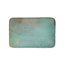 Rustic Turquoise Antiek  druk Badmat