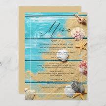 Rustic Turquoise Beach Wedding