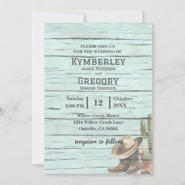 Rustic Turquoise Country Western Boots Pet Kaart