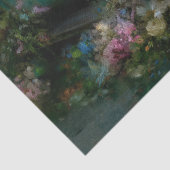 Rustic Turquoise Floral Truck Decoupage Tissuepapier (Detail)