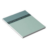 Rustic Turquoise Kilim Pattern Border Notitieblok (Schuin)