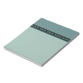 Rustic Turquoise Kilim Pattern Border Notitieblok (Linkerzijde)