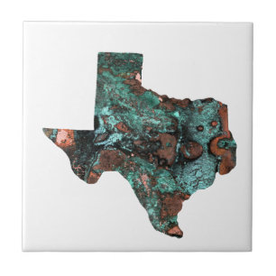 Rustic Turquoise Texas Tegeltje