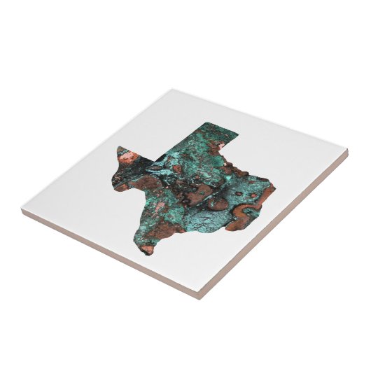 Rustic Turquoise Texas Tegeltje (Zijkant)