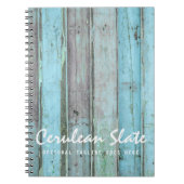 Rustic Turquoise Wood  & Boho Chic Boutique Notitieboek (Voorkant)