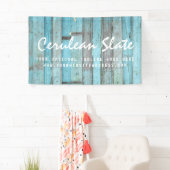 Rustic Turquoise Wood  & Boho Chic Boutique Spandoek (Insitu)