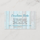 Rustic Turquoise Wood  & Boho Chic Boutique Visitekaartje (Achterkant)