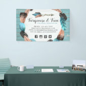 Rustic Turquoise Wood & Feather Arrow Boho Chic Spandoek (Beurs)