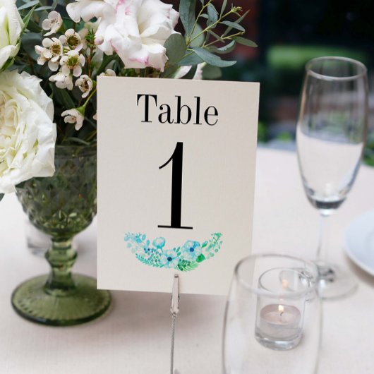 Rustic Turquoise Wreath Wedding Kaart
