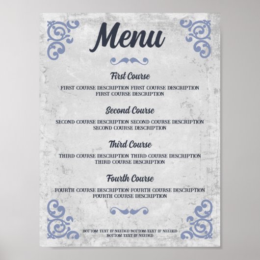 Rustic Tuscan western keukendiner kok Poster (Voorkant)