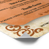 Rustic Tuscan western keukenetentje Po Poster (Hoek)