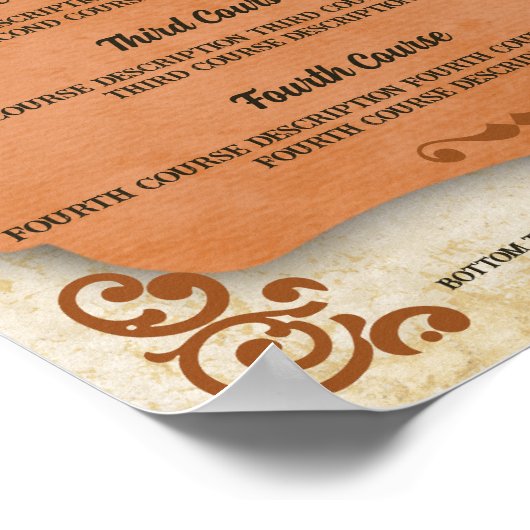 Rustic Tuscan western keukenetentje Po Poster (Hoek)