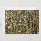 Rustic Twine en Lace Camo Wedding Invitations Kaart (Achterkant)