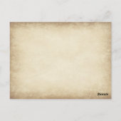 Rustic Twine Heart Burlap Print LOVE Briefkaart (Achterkant)