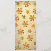 Rustic Twinkle licht Najaar boommenukaart Menu (Achterkant)