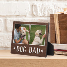 Rustic Two Photo Dog Dad