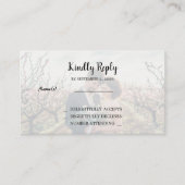 Rustic two photos Wedding budget RSVP Informatiekaartje (Voorkant)