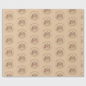 Rustic Two Schattigee egel in Love Wrapping papier (Vlak)