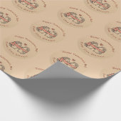 Rustic Two Schattigee egel in Love Wrapping papier (Hoek)