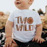 Rustic Two Wild 2nd Birthday Waterverf Wood<br><div class="desc">Unieke waterverf 2e verjaardag,  hout van twee wild T-shirt</div>