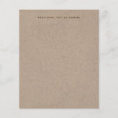 Rustic Tying the Knot Wedding SaveTheDate  (Achterkant)