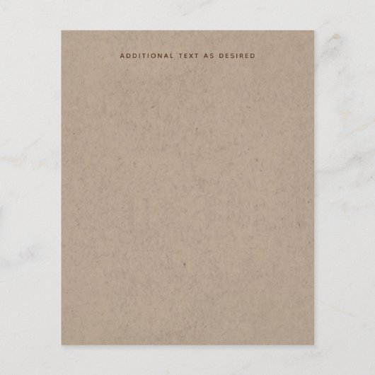 Rustic Tying the Knot Wedding SaveTheDate  (Achterkant)