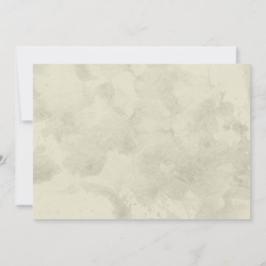 Rustic Typewriter Keys Wedding Invitations Kaart (Achterkant)