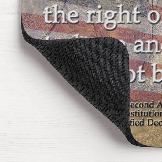 Rustic Typografie 2e wijziging Amerikaanse vlag Muismat (Hoek)