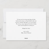 Rustic Typografie Blue Happy Nieuwjaarsfoto Feestdagenkaart (Achterkant)