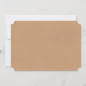 Rustic Typography Wedding Rehearsal Dinner Invite Kaart (Achterkant)