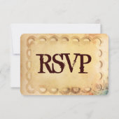  Rustic Typography Wedding RSVP-kaarten RSVP Kaartje (Achterkant)