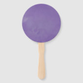 Rustic Ultra Violet Waterverf Bloemen Handwaaier (Achterkant)