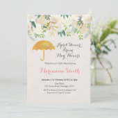 Rustic Umbrella April Shower brengt May Flowers Kaart (Staand voorkant)