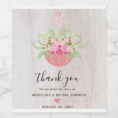 Rustic Umbrella | Vrijgezellenfeest Wijnlabels Wijn Etiket (Enkel label)