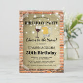 Rustic Urban Birthday Party | Cheers in de jaren Kaart (Staand voorkant)