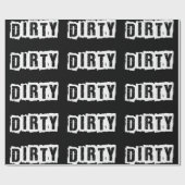 Rustic Urban Dirty 30 Dertigste verjaardag Partij Cadeaupapier (Vlak)