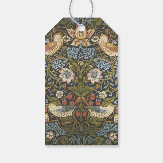 Rustic Uw  vogelpatroon foto Cadeaulabel (Achterkant)