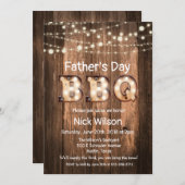 Rustic Vaderdag BBQ Uitnodiging (Voorkant / Achterkant)
